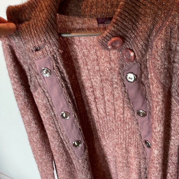 Prana knit sweater. Like new. Size Small. Faded rose color. Long cardigan - Picture 5 of 8